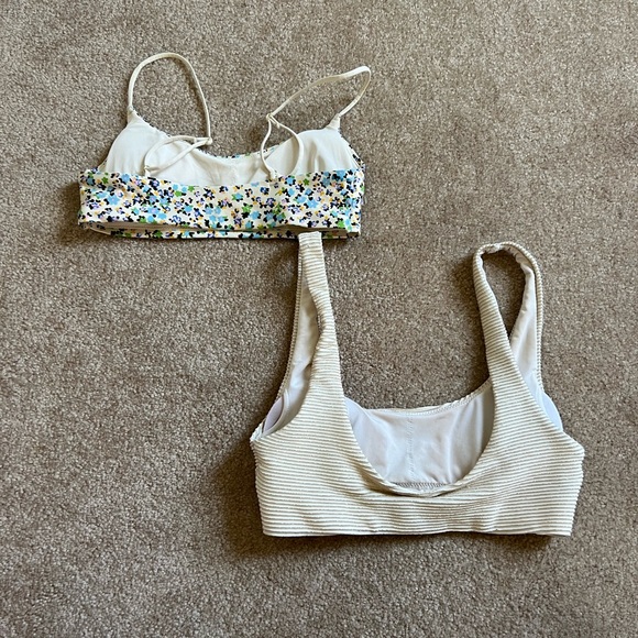 Floral and Gold Striped Women Tops Set - Picture 2 of 4